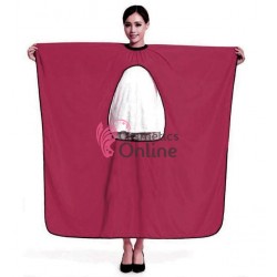 Pelerina de tuns lunga cu fereastra transparenta FRS08 110x140 Visiniu